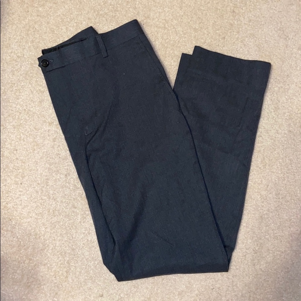 Gray work pants